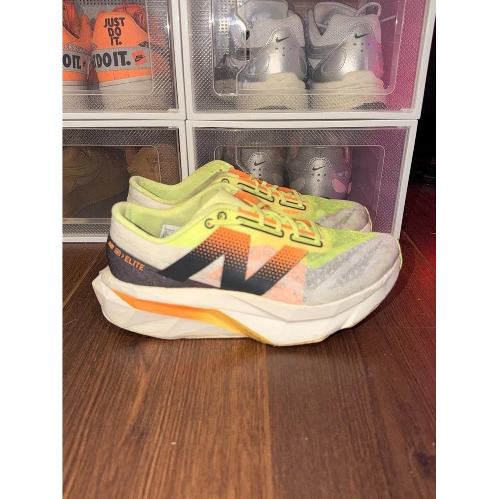 Size 8.5 - New Balance FuelCell SuperComp Elite v4 White Lime Mango W